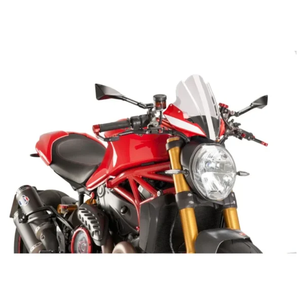 Puig Touring Naked New Generation Windscreen For Ducati Monster
