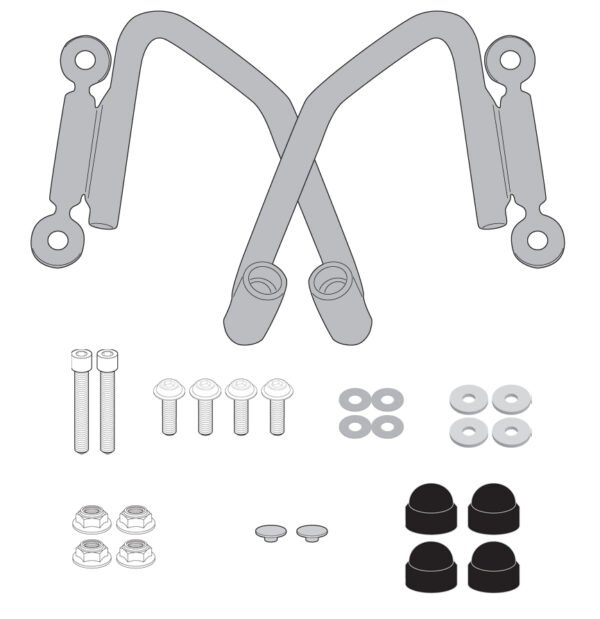 GIVI A1176A - WINDSCREEN FITTING KIT -  HONDA CB500F ('19-'23) - Image 2