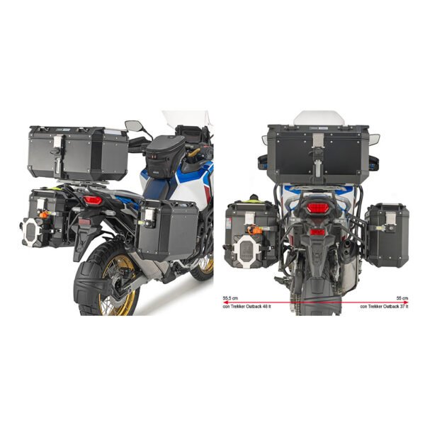 PLO1178CAM – PANNIER HOLDER – OUTBACK TREKKER – HONDA AFRICA TWIN ADVENTURE SPORTS (’20-’23)