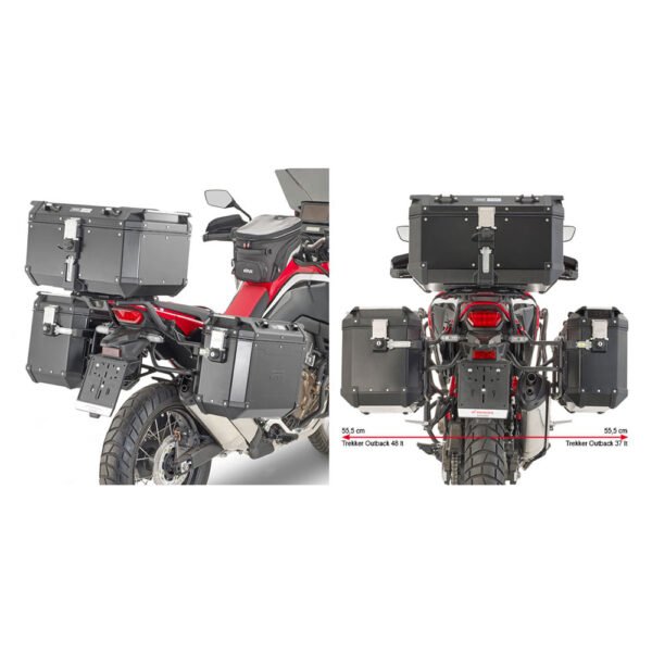 PLO1179CAM – PANNIER HOLDER – OUTBACK TREKKER – HONDA AFRICA TWIN (’20-’23)