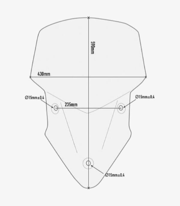 cupula transparente givi d7406st ducati multistrada 950 1200 1260 D7406ST