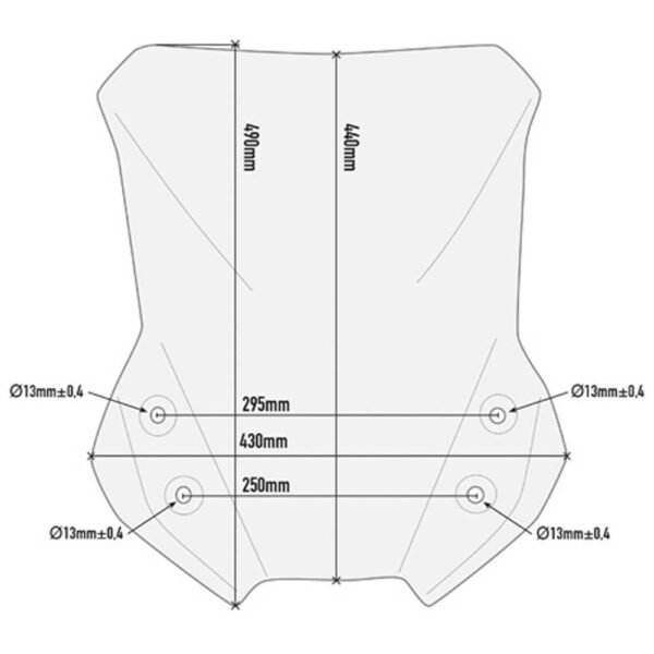 GIVI D3112ST - CLEAR TALL SCREEN - V-STROM 650