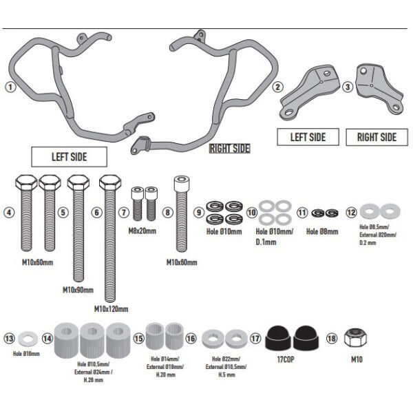 givi tn6418 engine guards TN6418