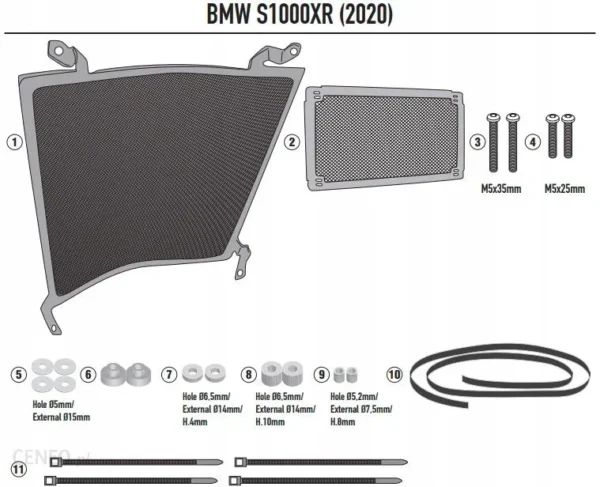 GIVI PR5138 - RADIATOR GRILL - BMW S1000 XR