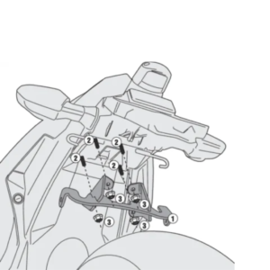 GIVI 4108KIT Fitting Kit For TE4108 Side Rack