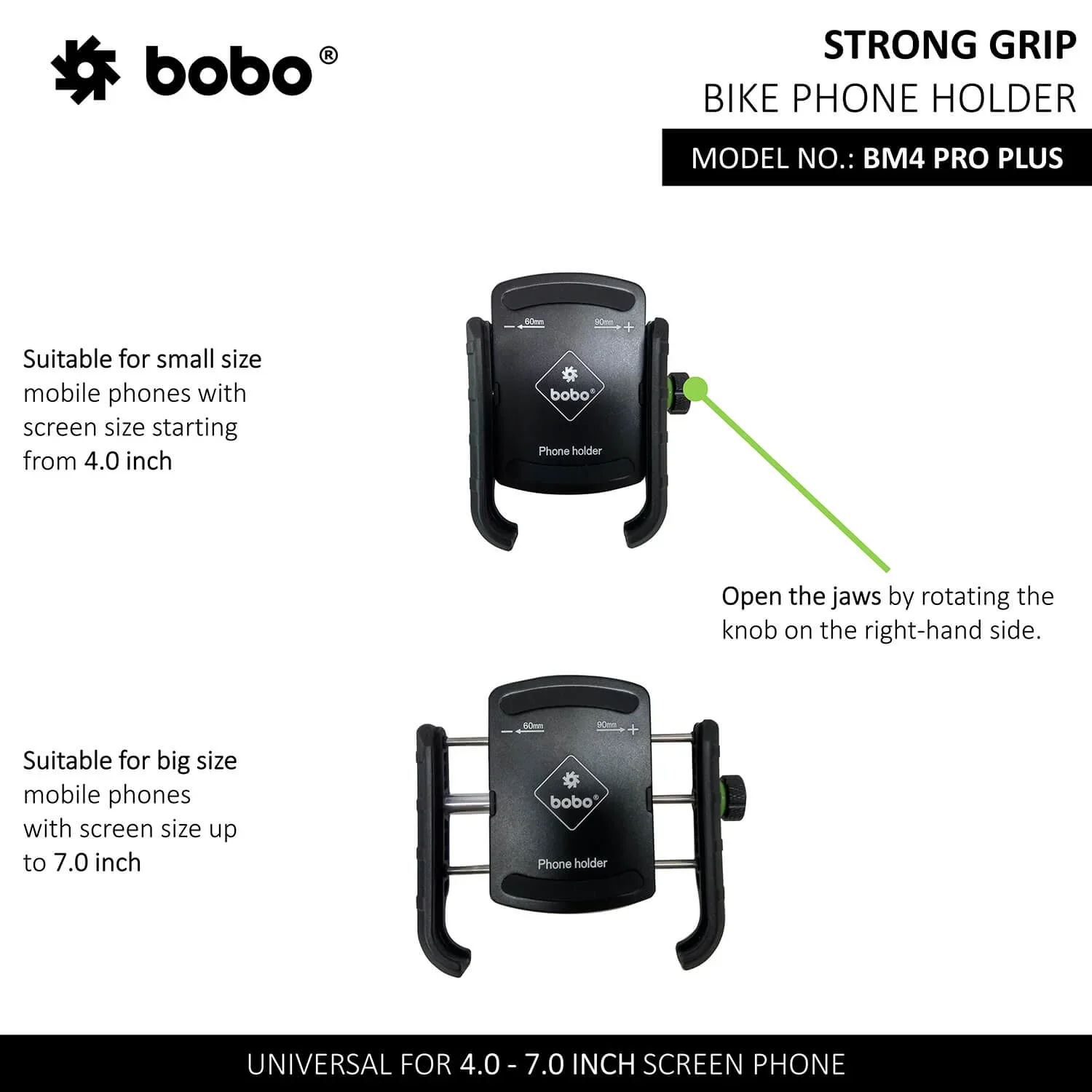 BOBO BM4 PRO PLUS Bike Phone Holder with PRO PLUS Vibration Damper 4 BOBO PHONE HOLDER