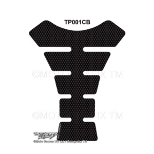 Universal Plain Carbon Fibre Motorcycle Tank Pad Protector Motografix 3D Gel TP001CB