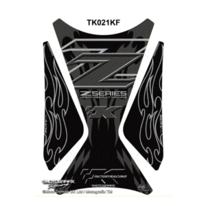 Kawasaki z1000 2003 - 2009 Black Motorcycle Tank Pad Protector Motografix 3D Gel TK021KF